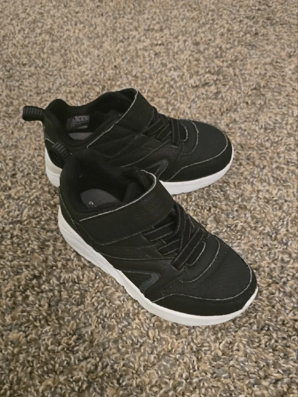 Skechers Boys Black & White Athletic Sneakers
